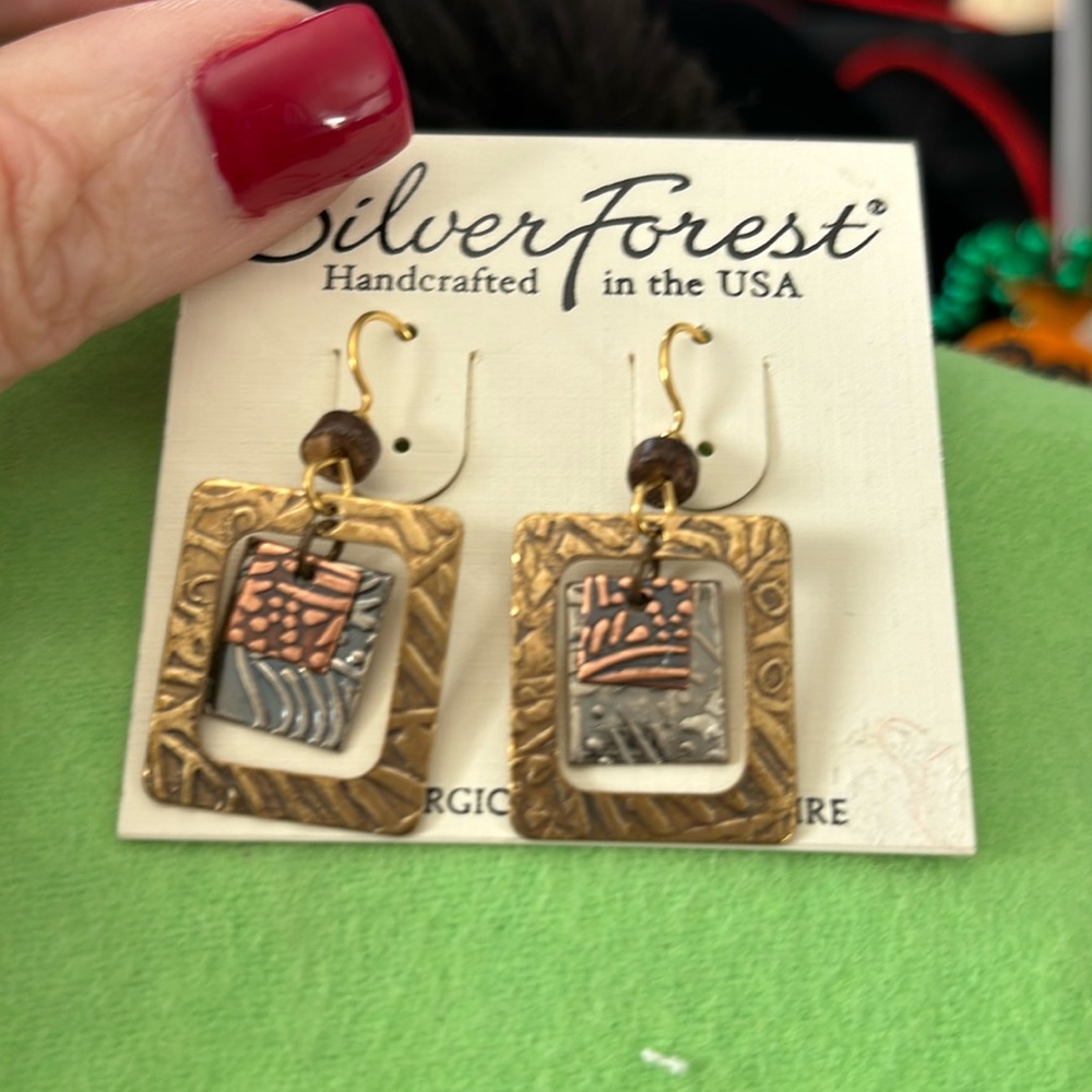 Never worn unique earrings